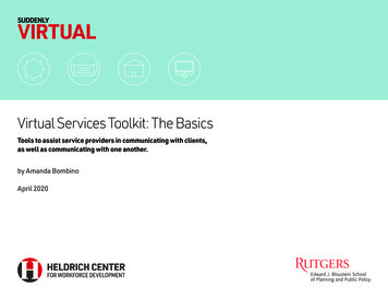 Virtual Services Toolkit: The Basics - Rutgers University
