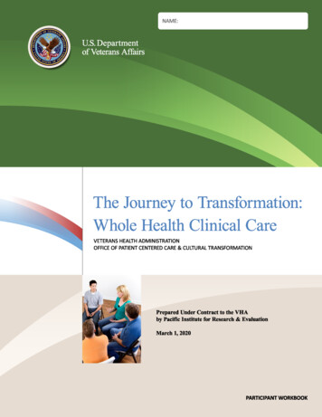 The Journey To Transformation - VA