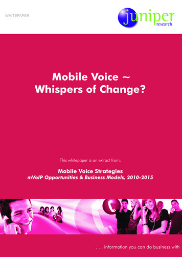 Mobile Voice WhitepaperV5 - Bitpipe