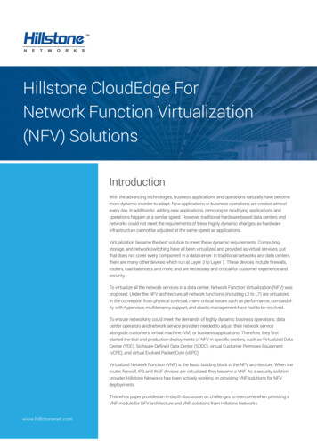 CloudEdge For Network Function Virtualization (NFV) Solutions