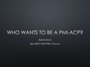 Who Wants To Pass The PMI-acp? - PMI PPRC