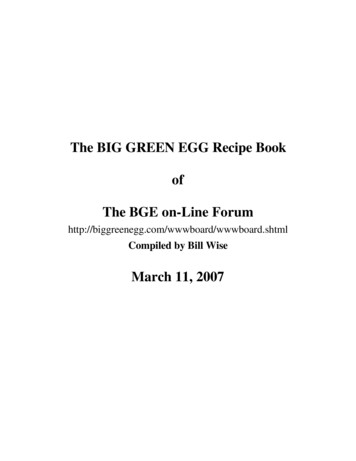 The BIG GREEN EGG Recipe Book Of The BGE On-Line Forum