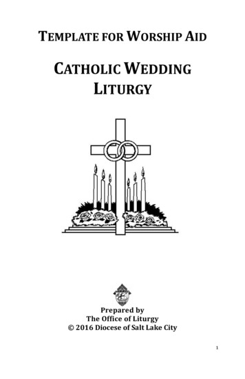 CATHOLIC WEDDING LITURGY