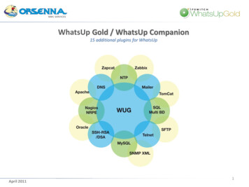 WhatsUp Gold / WhatsUp Companion - Orsenna