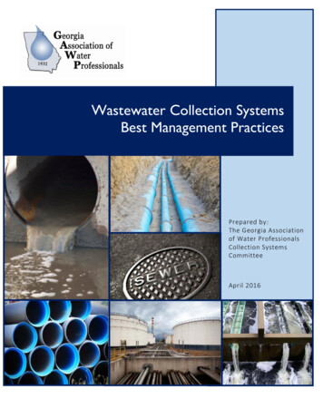 Wastewater Collection Systems Best Management Practices