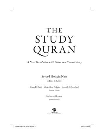 THE STUDY QURAN - Traditional Hikma