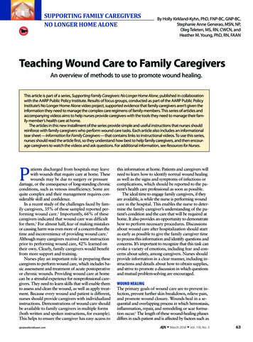 Teaching Wound Care To Family Caregivers