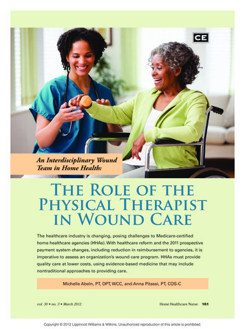 An Interdisciplinary Wound Team In Home Health: The Role Of The .