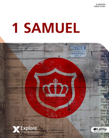 6-SESSION BIBLE STUDY 1 SAMUEL