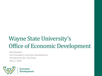 Wayne State University's Office Of Economic Development