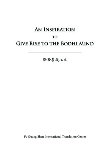 To Give Rise To The Bodhi Mind