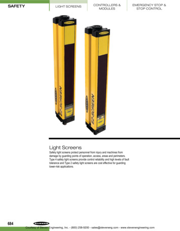 Banner Engineering 2015 Product Catalog - Light Screens