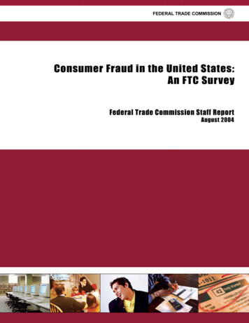 Consumer Fraud In The United States: An FTC Study