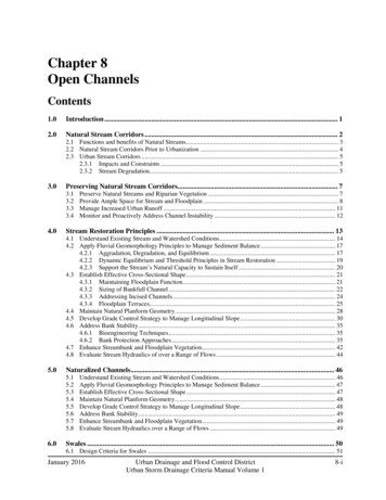 Chapter 8 Open Channels - UDFCD