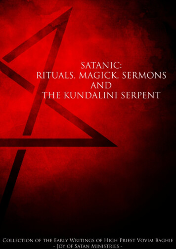 Satanic - Rituals, Magick, Sermons And The Kundalini Serpent