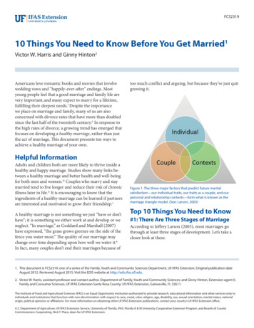 10 Things You Need To Know Before You Get Married