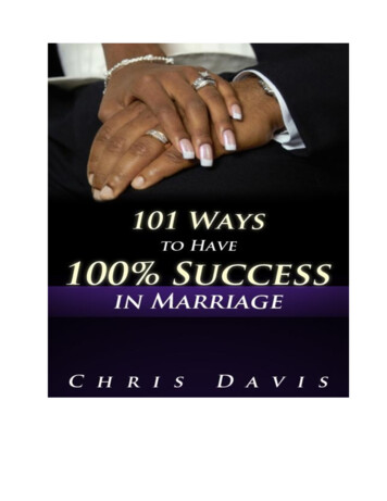 101 Ways To Have 100% Success In Marriage