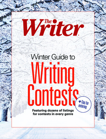 Winter WritingGuide To Contests