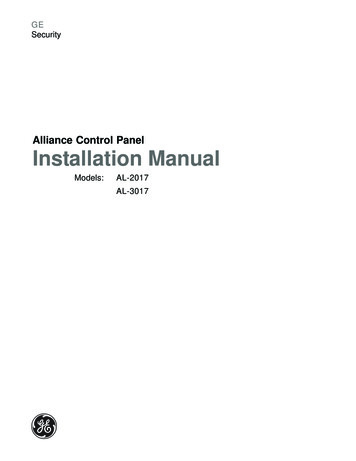 Alliance Control Panel Installation Manual - Interlogix