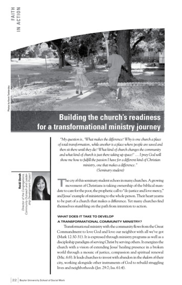 Building The Church’s Readiness For A Transformational .