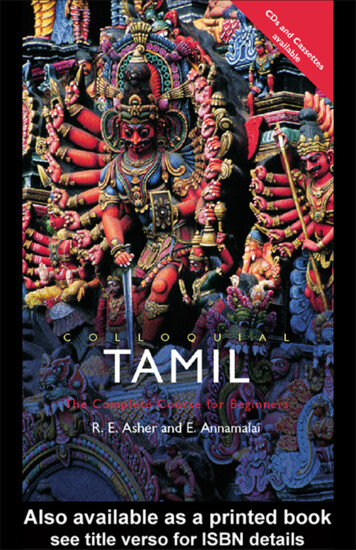 Colloquial Tamil: The Complete Course For Beginners