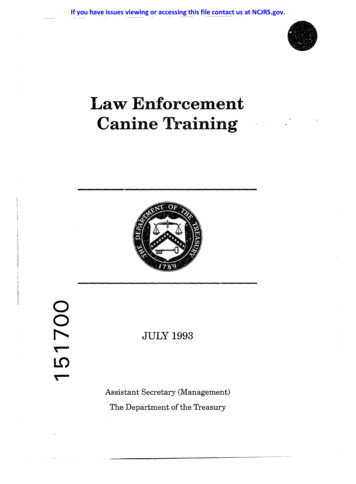 Law Enforcement Canine Training