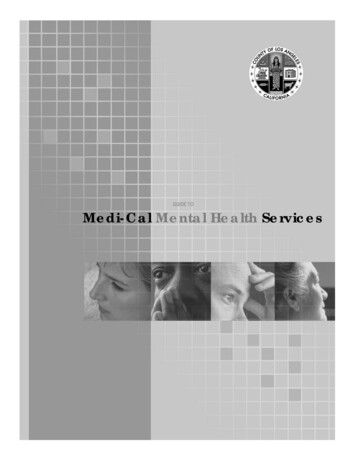 GUIDE TO Medi-Cal Mental Health Services