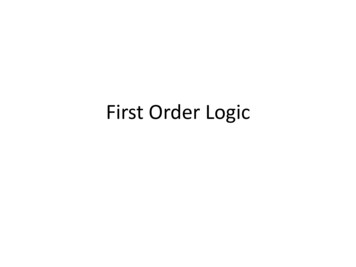 First Order Logic - Cornell University