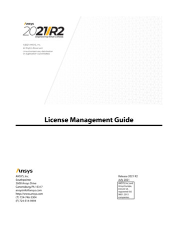 Ansys, Inc. License Management Guide