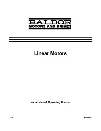 MN1800 Linear Motors - Baldor 