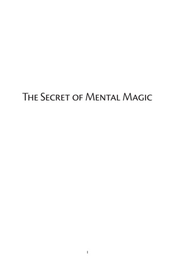 The Secret Of Mental Magic - YOGeBooks