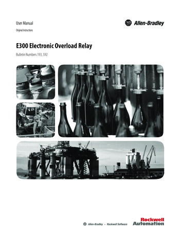 E300 Electronic Overload Relay User Manual