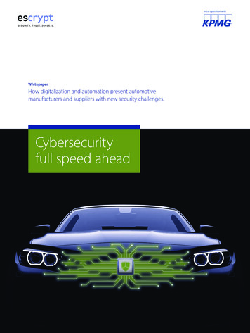 Cybersecurity Full Speed Ahead