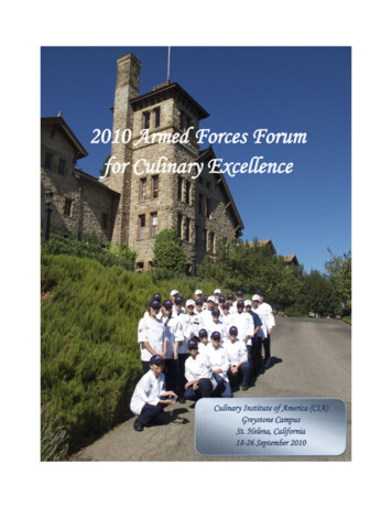 2010 Armed Forces Forum For Culinary Excellence