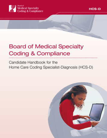 Board Of Medical Specialty Coding & Compliance