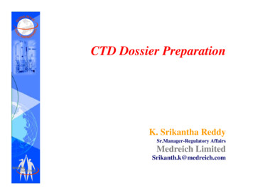 CTD Dossier Preparation