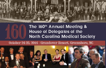 160 The 160 House Of Delegates Of The North Carolina . - Ncmedsoc 