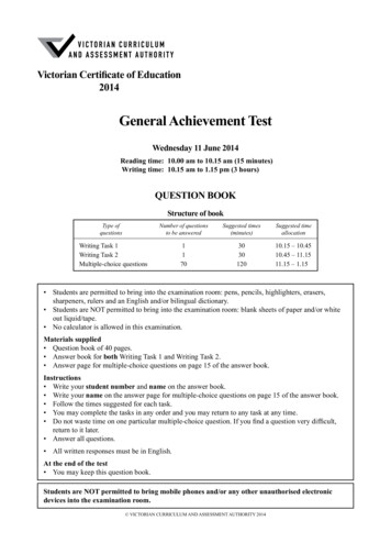 2014 General Achievement Test - Pages