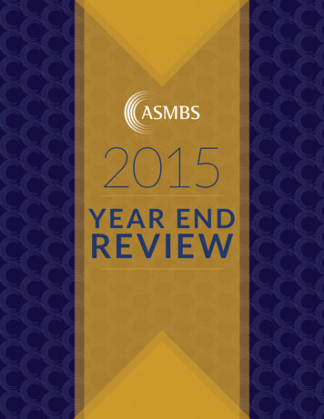Year End Review - Asmbs