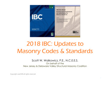 2018 IBC: Updates To Masonry Codes & Standards