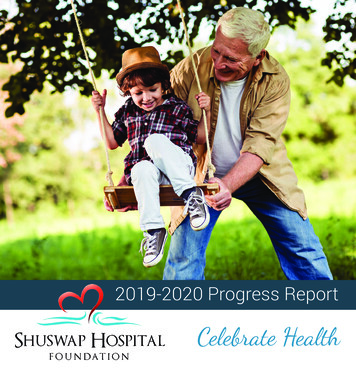 2019-2020 Progress Report - Shuswaphospitalfoundation 