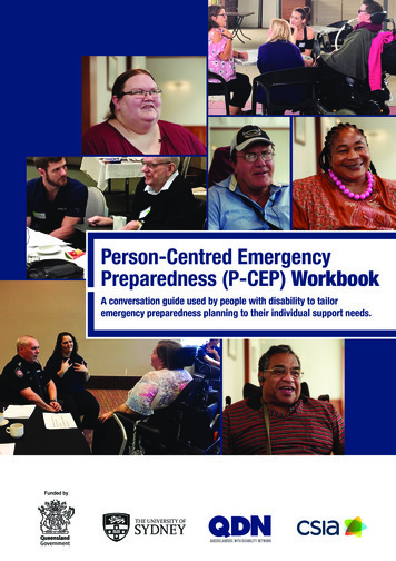 Person-Centred Emergency Preparedness (P-CEP) Workbook
