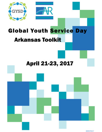 Global Youth Service Day Arkansas Toolkit April 21-23, 2017