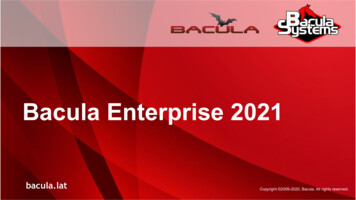 Bacula Enterprise 2021 - Bacula Brasil E América Latina