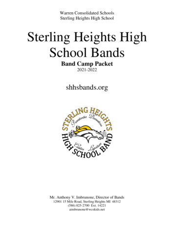 Warren Consolidated Schools Sterling Heights High School .