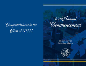 64th Annual Commencement