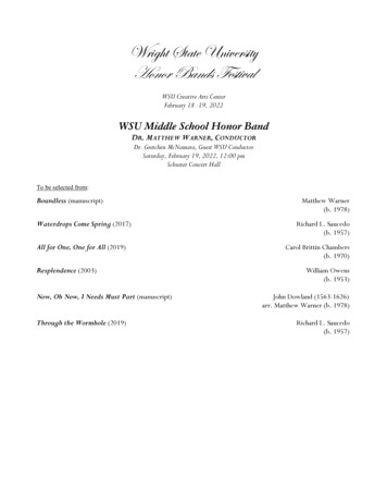 Wright State University Honor Bands Festival