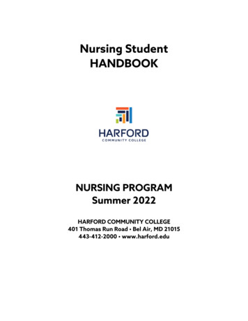 Nursing Student HANDBOOK - Harford Community College