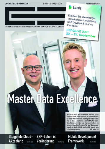 Master Data Excellence - E-3 Magazin