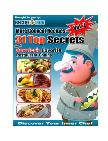 31 Secret Restaurant Recipes - RecipeLion 